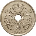 Дания 2 кроны 2014 год UNC