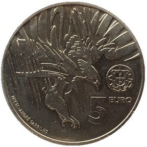 Португалия 5 евро 2018 год - Имперский орёл