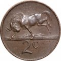 ЮАР 2 цента 1967 год (SOUTH AFRICA)