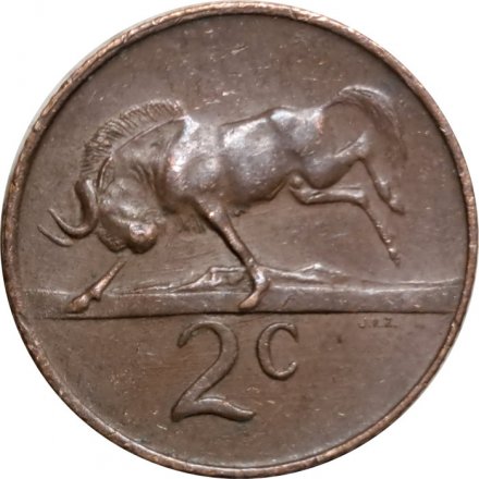 ЮАР 2 цента 1967 год (SOUTH AFRICA)