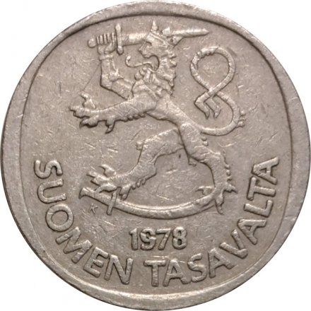 Финляндия 1 марка 1978 год