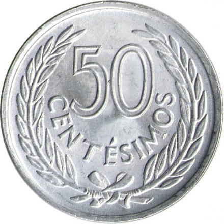Уругвай 50 сентесимо 1965 год - Хосе Артигас