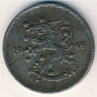 Финляндия 1 марка 1946 год