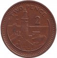 Гибралтар 2 пенса 1991 год - Маяк (AA)