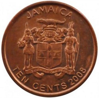 Ямайка 10 центов 2008 год