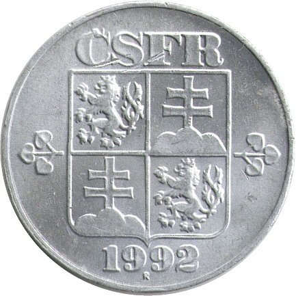 Чехословакия 10 геллеров 1992 год