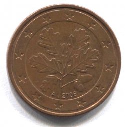 Германия 5 евроцентов 2006 год (A)