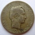 Колумбия 20 сентаво 1948 год -  Франсиско Сантадер