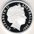 Австралия 5 долларов 2007 год - Год спасателя серфингистов