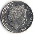 Австралия 20 центов 2009 год