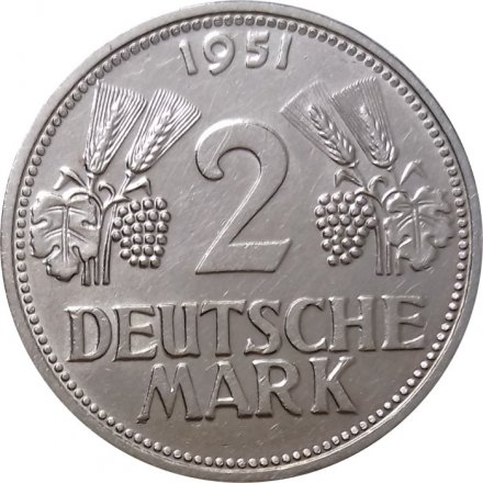 ФРГ 2 марки 1951 год (G)