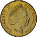 Австралия 1 доллар 2008 год - 100 лет первому гербу