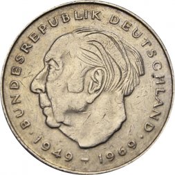 ФРГ 2 марки 1987 год - Теодор Хойс (D)