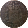 Испания 10 сентимо 1878 год