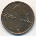 Швейцария 1 раппен 1950 год