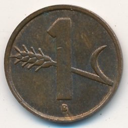 Швейцария 1 раппен 1950 год