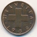 Швейцария 1 раппен 1950 год