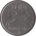 Норвегия 50 эре 1967 год