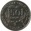 Западная Африка 50 франков 2014 год - Гиря Ашанти
