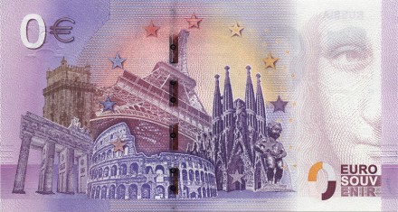 Сборная Панамы - Сувенирная банкнота 0 евро 2018 год