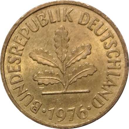 ФРГ 5 пфеннигов 1976 год - J