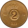 Швеция 2 эре 1968 год