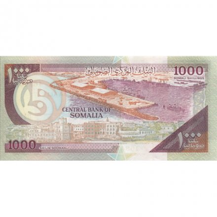 Сомали 1000 шиллингов 1996 год - Две женщины. Панорама UNC