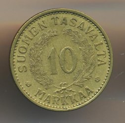 Финляндия 10 марок 1935 год (редкая)