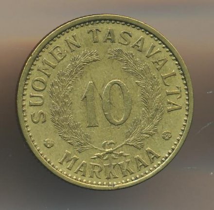 Финляндия 10 марок 1935 год (редкая)