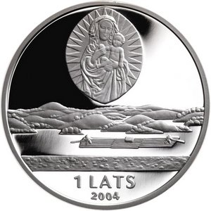 Латвия 1 лат 2004 год - Латгалия