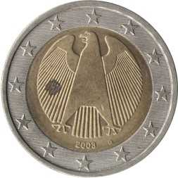 Германия 2 евро 2003 год (G)