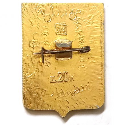 Значок Городище. Пензенская область. Герб. Серия &quot;Квадраты&quot;