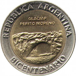 Аргентина 1 песо 2010 год - Ледник Перито-Морено