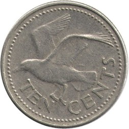Барбадос 10 центов 1998 год