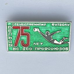 Значок. Отечественному футболу 75 лет. Бельцы. ВС ДСО Профсоюзов 