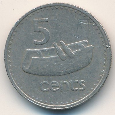 Фиджи 5 центов 1976 год