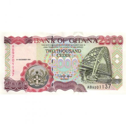 Гана 2000 седи 1996 год - UNC