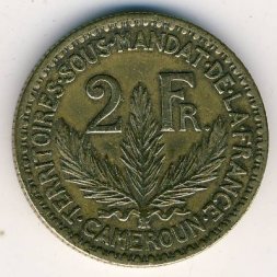 Камерун 2 франка 1924 год