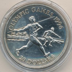 Монета Тувалу 20 долларов 1994 год - Олимпийские игры