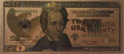 Сувенирная банкнота США 20 долларов 2009 год