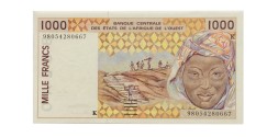 Сенегал 1000 франков 1996 год - UNC