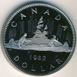 Канада 1 доллар 1982 год
