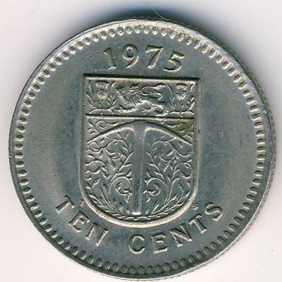 Родезия 10 центов 1975 год
