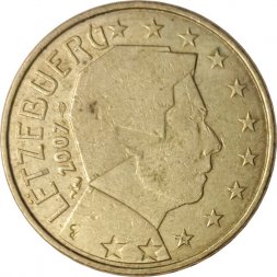 Люксембург 10 евроцентов 2007 год