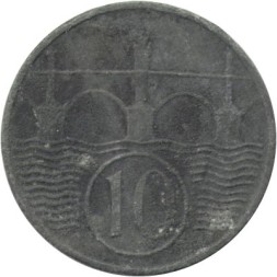 Богемия и Моравия 10 геллеров 1944 год
