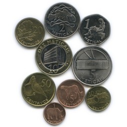 Набор из 9 монет Мозамбик 2006 год - Регулярный выпуск