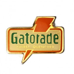 Значок Логотип Gatorade Thirst Quencher. Серия изотонических напитков. Спорт
