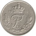 Дания 25 эре 1955 год