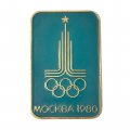 Значок. Олимпиада-80. Москва. Эмблема 