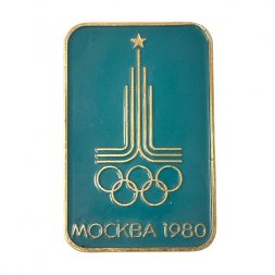 Значок. Олимпиада-80. Москва. Эмблема 